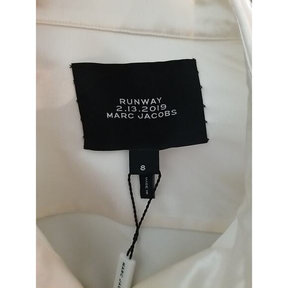 Marc Jacob Collection Vintage Runway Ivory Blouse Top Shirt Sz 8~ 2.13.2019 NWT - Picture 4 of 16